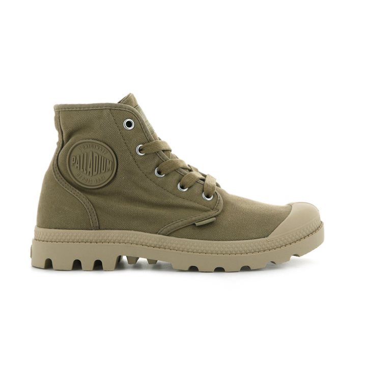 Palladium Pampa Hi Laarzen Dames Olijfgroen | NL 36HJDQU